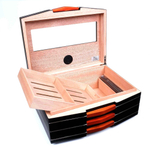 Хьюмидор Lubinski на 70 сигар со стеклом, Черный лак Q241