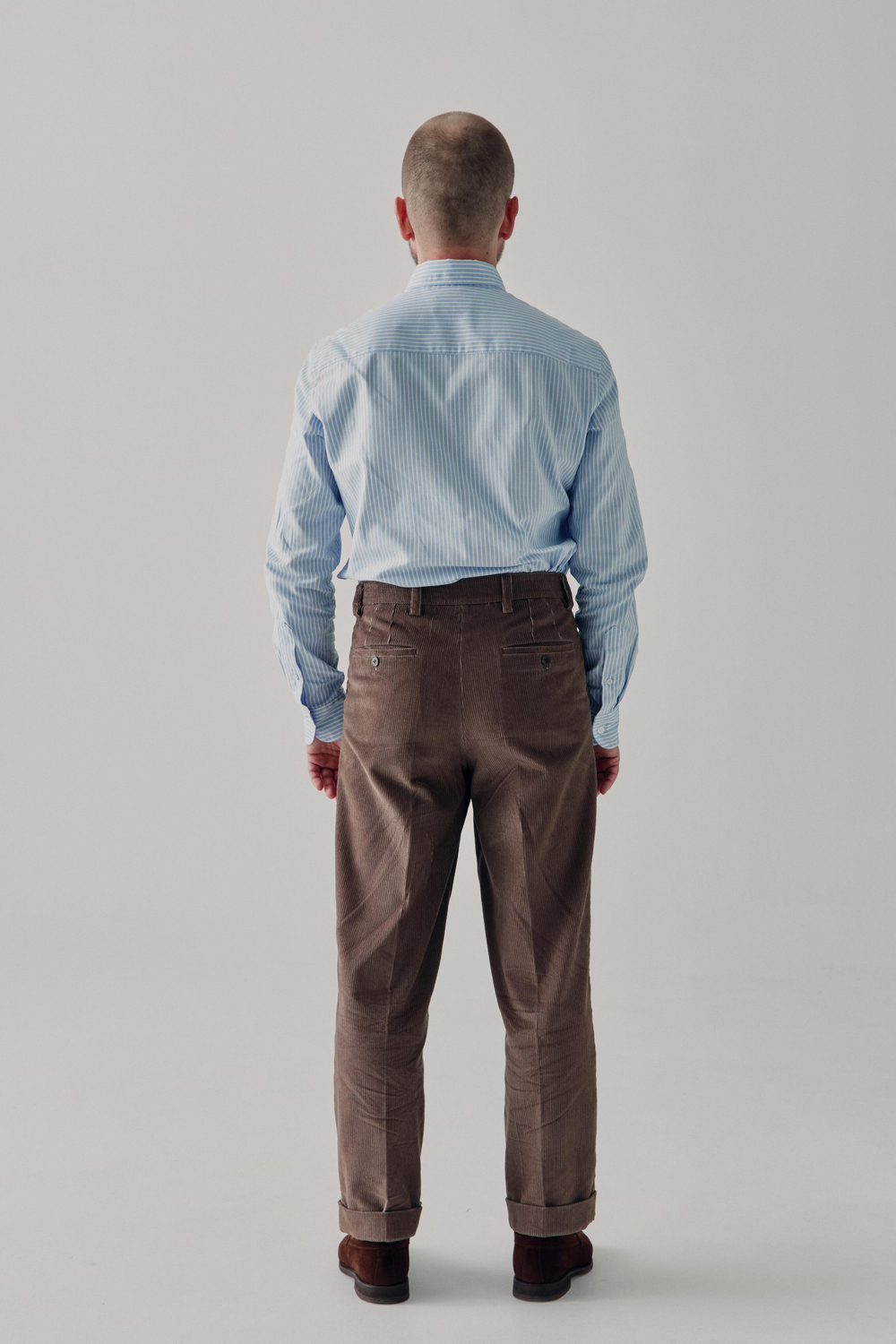 Брюки вельветовые кофейные