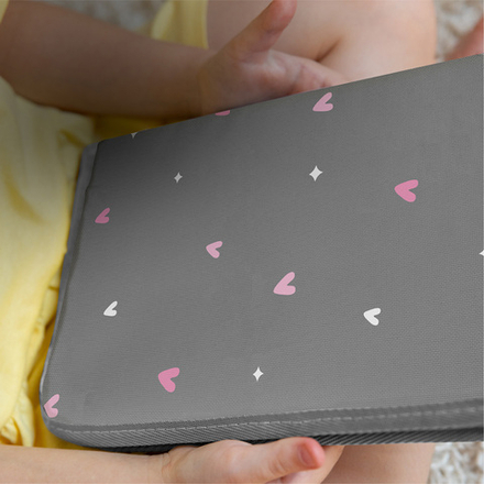 Коврик в садик 30х36 см, Единорожек (серый)