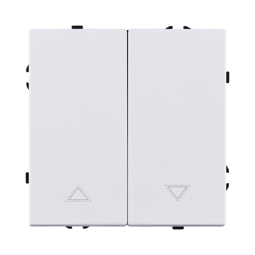 Механизм управления жалюзи 2-клавишный, белый глянцевый Kollinger Eclipse EC-013WG