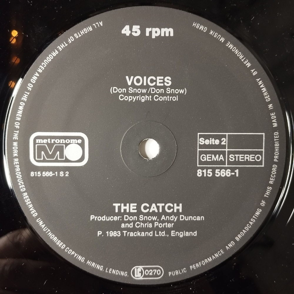 Винтажная виниловая пластинка LP The Catch 25 Years (Germany 1983) 45 RPM Maxi Single