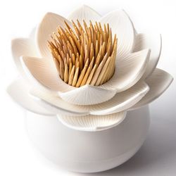 Держатель для зубочисток Lotus, белый