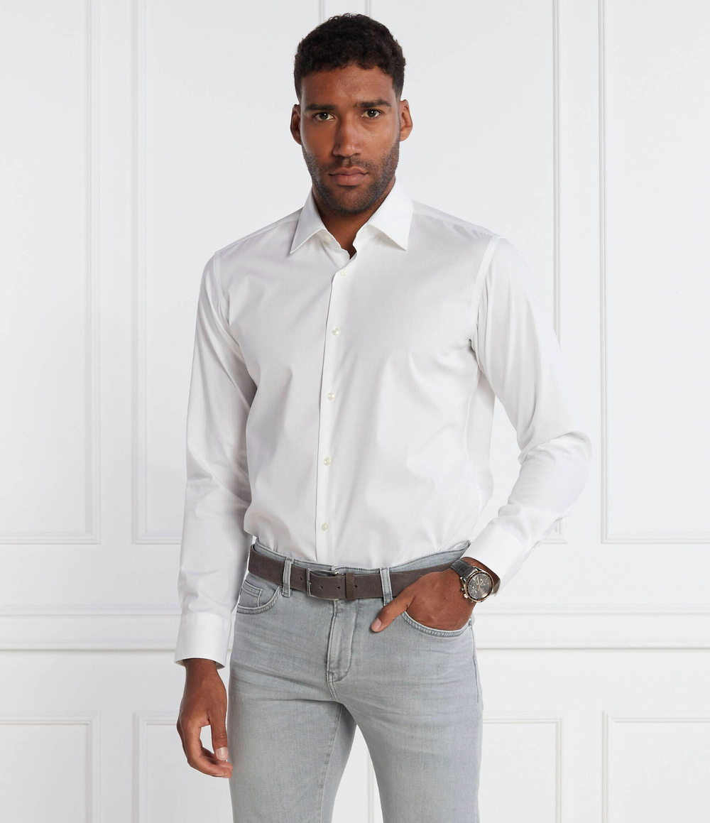 Рубашка H-JOE-kent- BOSS BLACK - белый(50473265)