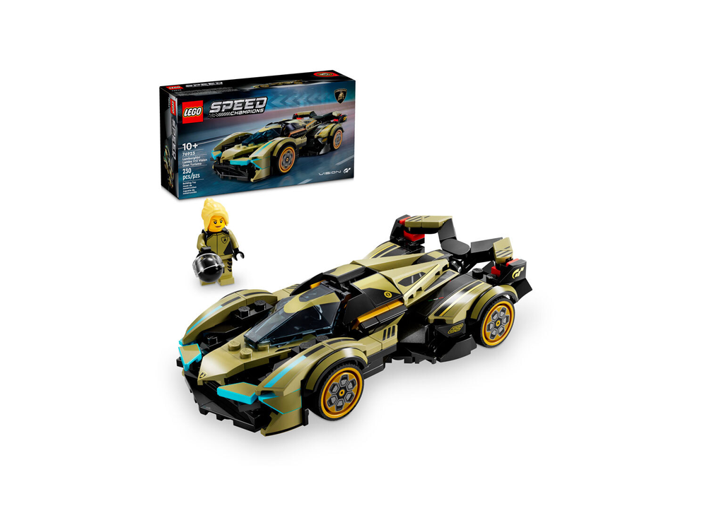 LEGO Speed Champions 76923 «Суперкар Lamborghini Lambo V12 Vision GT» — футуристический дизайн
