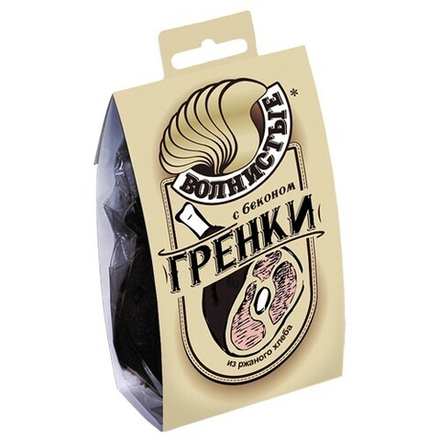 Гренки Волнистые с Беконом 0,075кг (ПЭТ/Обечайка)
