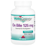 Nutricology, бычья желчь, 125 мг, 180 растительных капсул