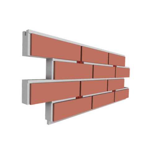 Клинкерная Термопанель 0,33 М2 Союз Orange