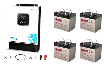 Комплект ИБП Stark Country 5500 INV MAX + АКБ Ventura GPL 12-33 х 4 шт.