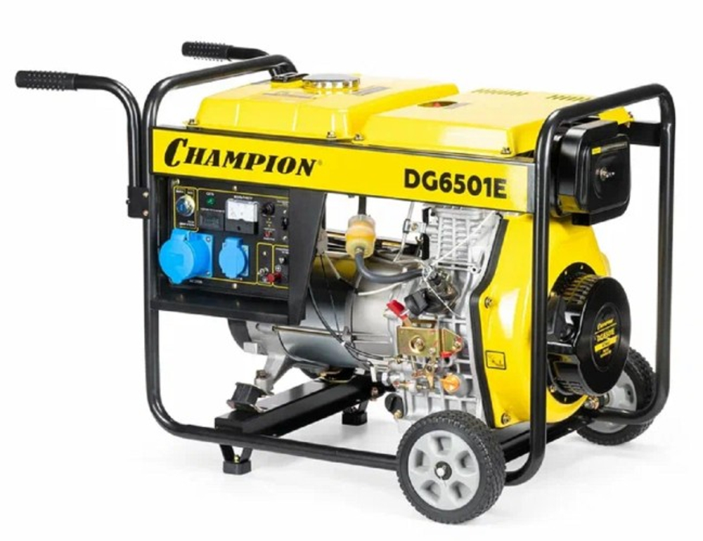Генератор дизельный с воздушным охлаждением CHAMPION DG6501E