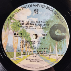 Винтажная виниловая пластинка LP Tony Ashton and Jon Lord First Of The Big Bands (USA 1974)