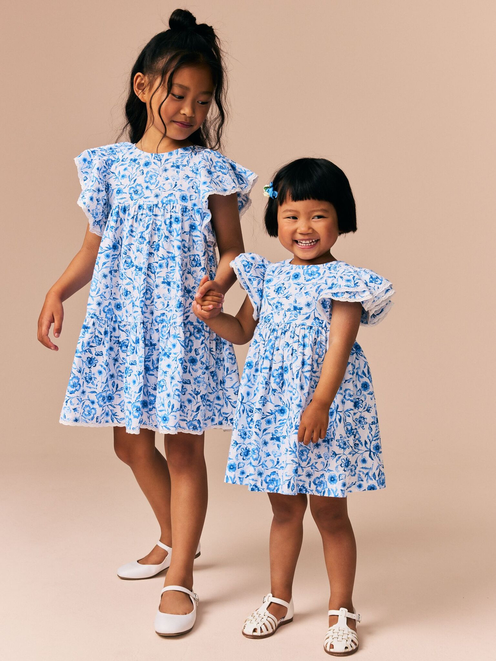 Платье для девочки Next E76-911, Белый, Синий