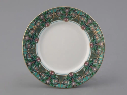 Подарочный набор чашка с блюдцем 250 мл, форма Соло, рисунок, Фиалка надрезанная, арт. 81.32656.00.1