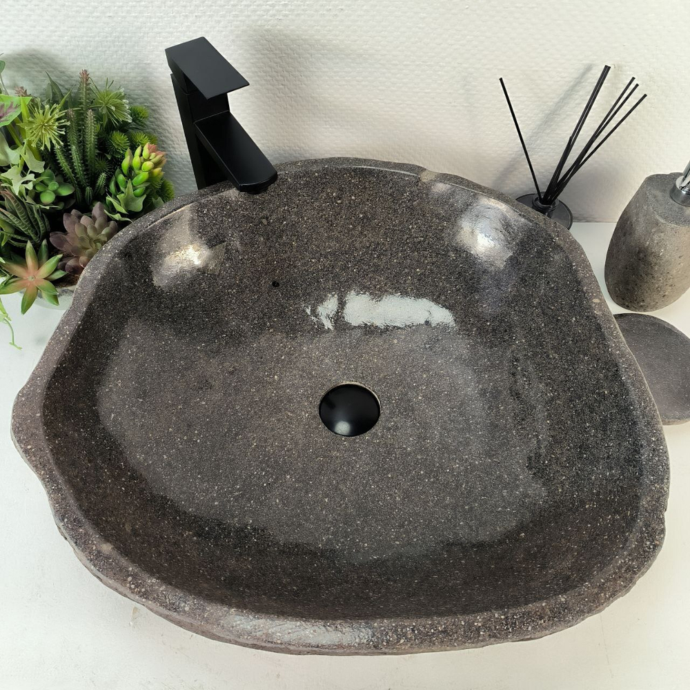 Раковина из речного камня RS-65280 55*53*15 0857