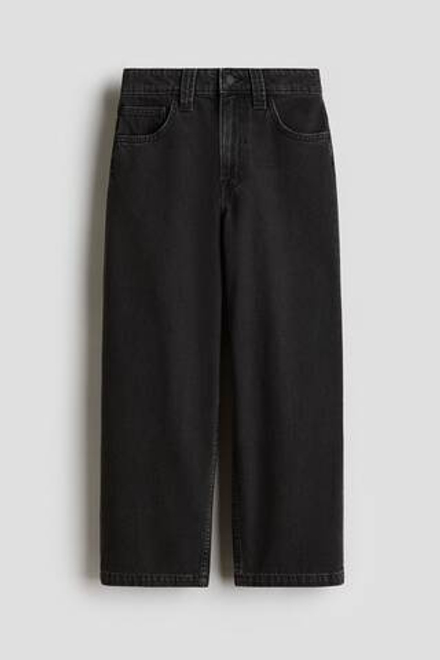 H&M Джинсы Baggy Fit, угольный