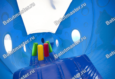 Коммерческий надувной батут "Тоннель дельфин"