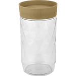 Банка для сыпучих продуктов Plast Team Stockholm 1л шоколадный мокко