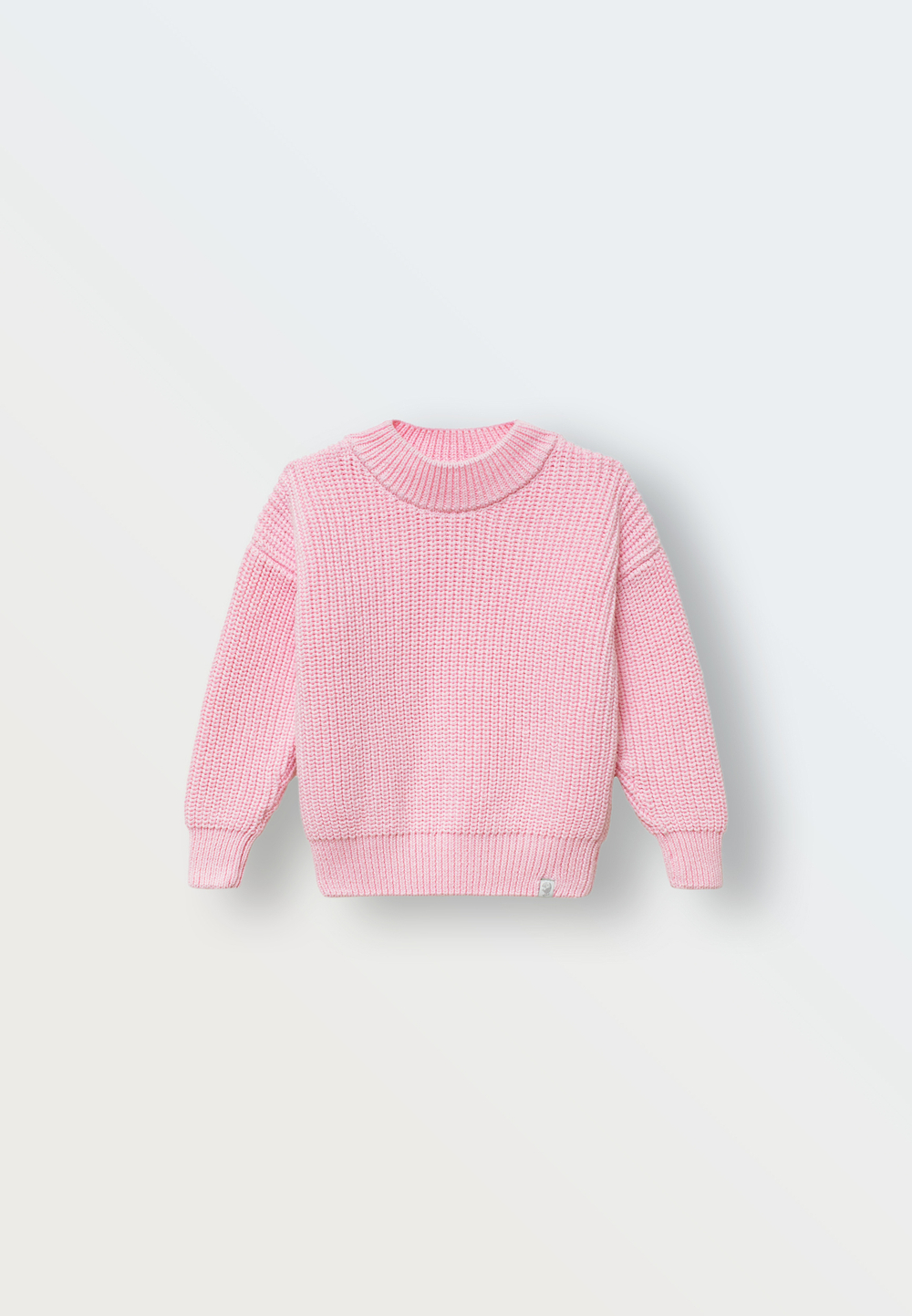 Джемпер вязаный oversize classic (розовый)