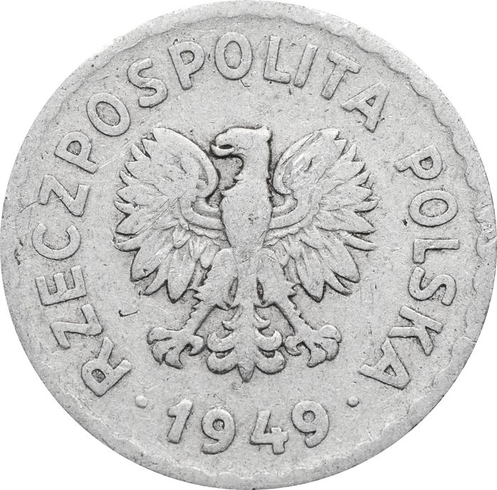 1 злотый 1949 Польша VF