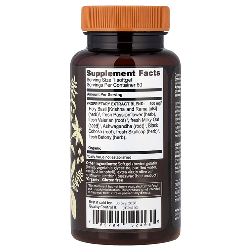 Herbs Etc., Stress ReLeaf®, 60 мягких таблеток