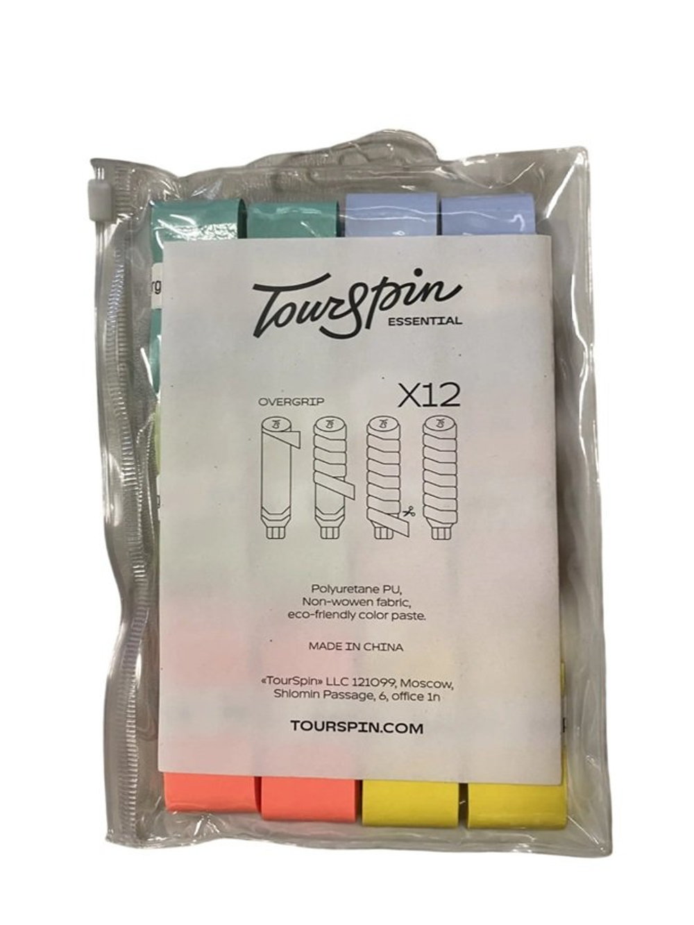 Аксессуары для тенниса Намотка овергрип TOURSPIN TourSpin Essential .