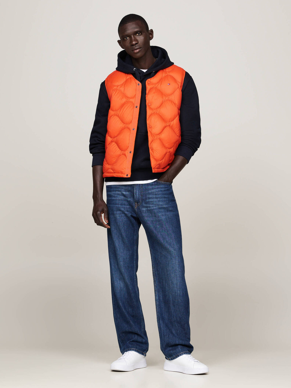 Пуховая безрукавка Tommy Hilfiger - оранжевый(MW0MW36583)