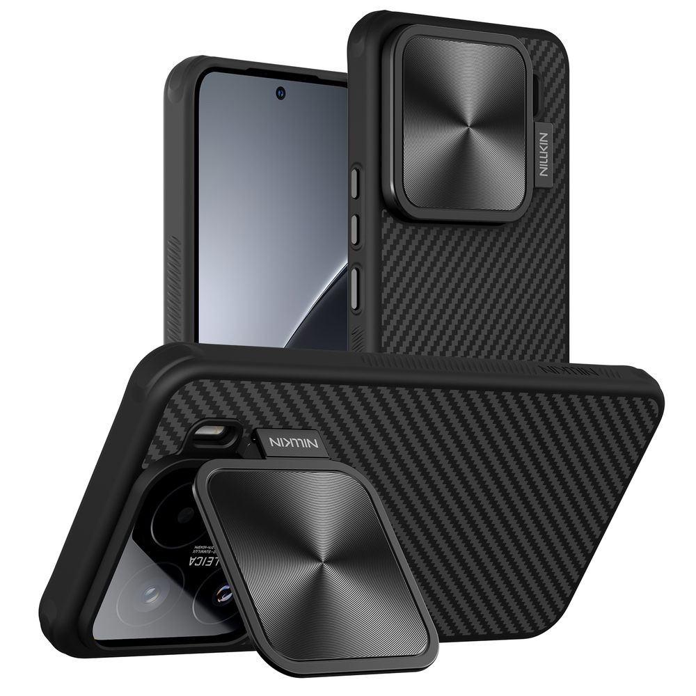 Чехол от Nillkin из арамидного карбона (кевлар) для Xiaomi 15 Pro, серия CarboProp Magnetic Case, с поддержкой беспроводной зарядки