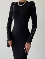 Платье мод. 00179, черный