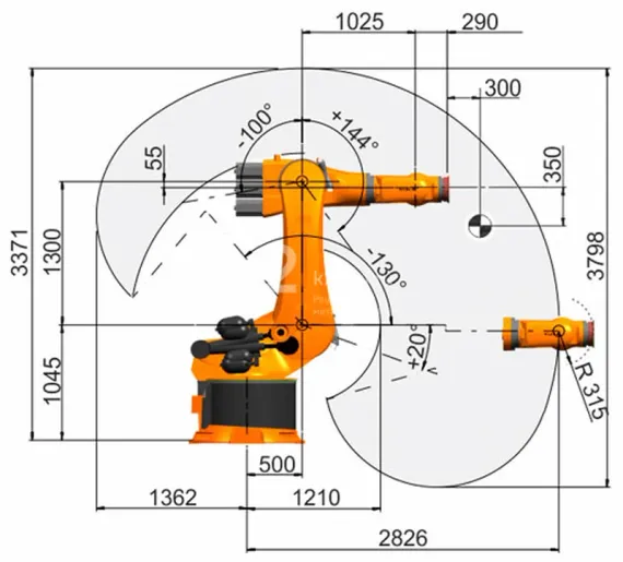 Промышленный робот KUKA KR 500 FORTEC, KR 500 R2830