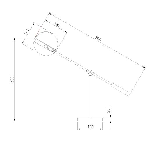 01141/1 / настольный светильник / черный/золото