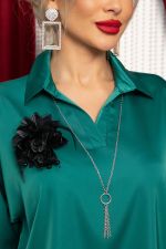 Блуза Шахерезада (изумрудная) Б14675-18М LT Collection