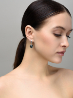 Серьги "Amour" silver с лабрадором