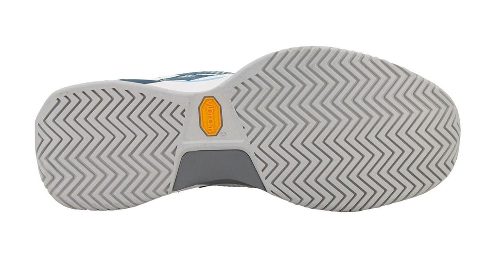 Мужские кроссовки теннисные Lotto Raptor Hyperpulse 100 III SPD - полностью белый/синяя кряква/ясное небо