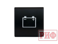 Кнопка ВКЛ/ВЫКЛ, голубой, BATTERY TOYOTA 22x22