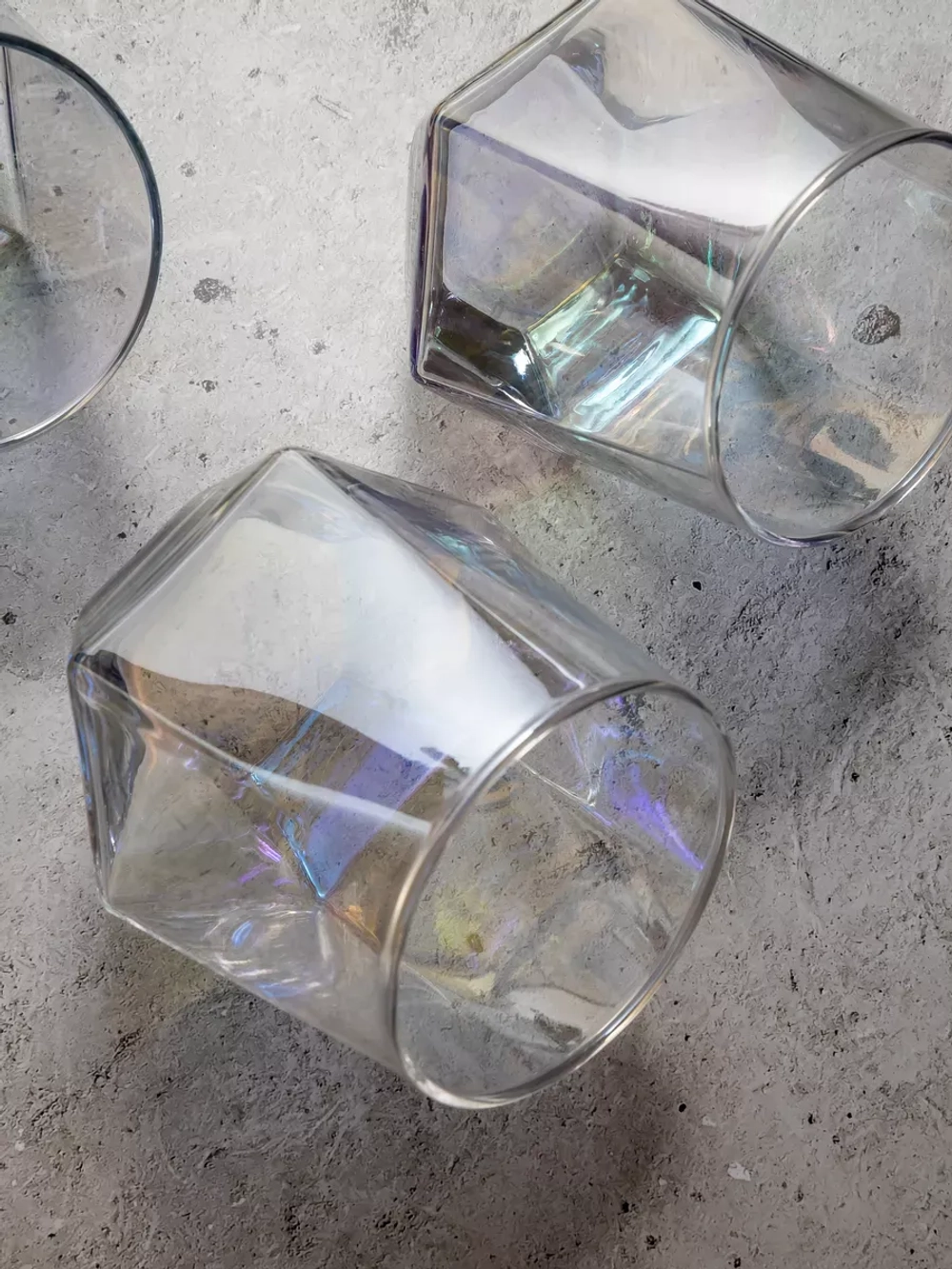 Набор шестигранных стаканов, 330мл, перламутровый, 6 шт.