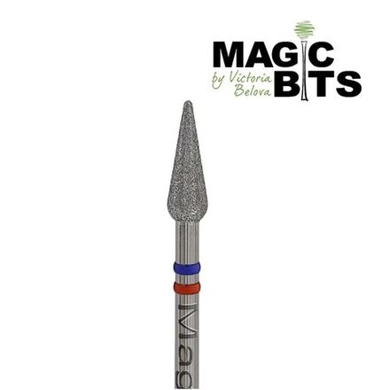 Фреза алмазная Biotech капля педикюрная (Натуральный алмаз) (Средне-мягкая)