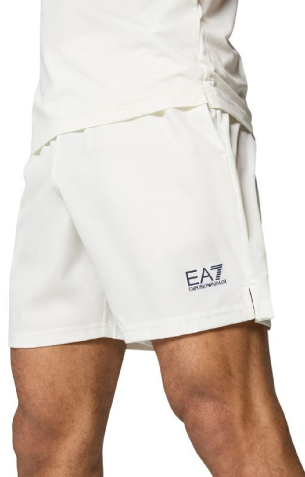Мужские теннисные шорты EA7 Man Woven - белый