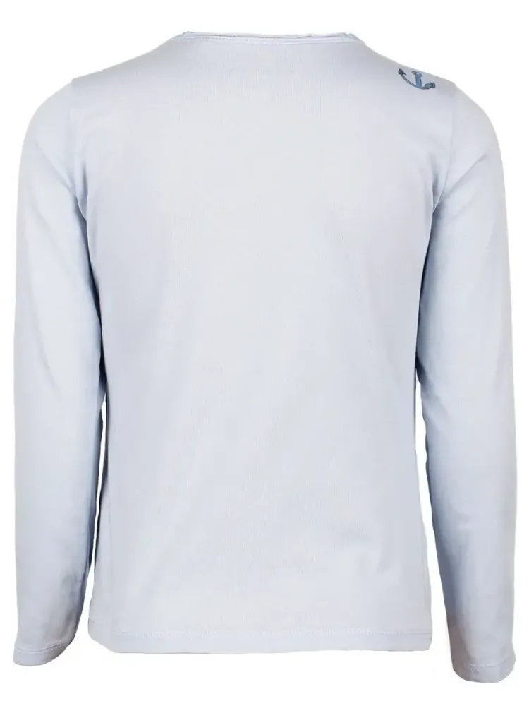 Нежно-голубой лонгслив Marc O'Polo