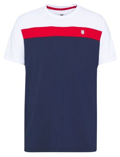 Мужская теннисная футболка K-Swiss Heritage Sport Tee Classic M - navy/red/white