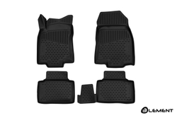 Коврики в салон для RENAULT Koleos, 2017-, 4 шт. (полиуретан) арт.ELEMENT3D4152210K