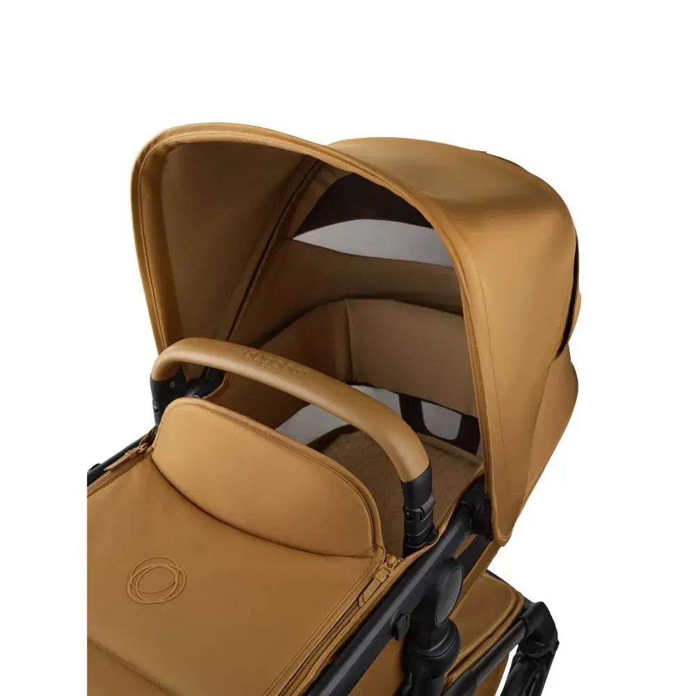 Коляска 2 в 1 Bugaboo Fox 5 Complete Noir Limited Edition Amber Glow