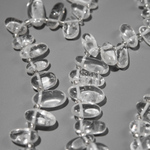 Горный хрусталь натуральный, перышки, 8-23мм