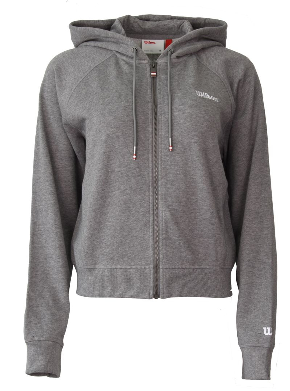 Женская Кофта теннисная Wilson Team Zip - medium gray heather
