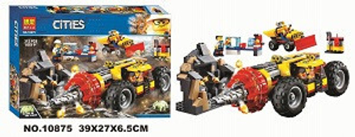 Конструктор Сити "Тяжелый бур для горных работ" 312 дет.