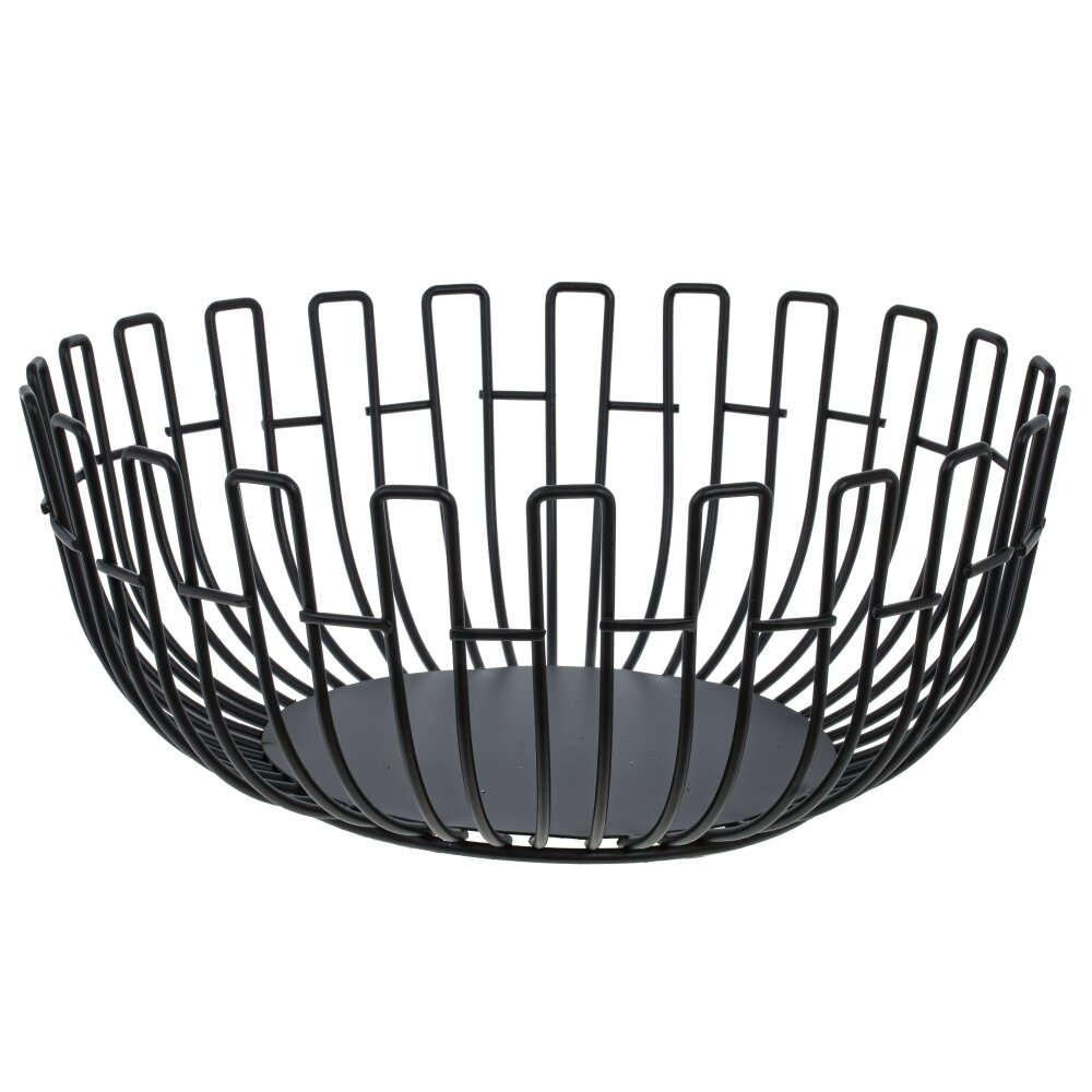 Ваза для фруктов, черная