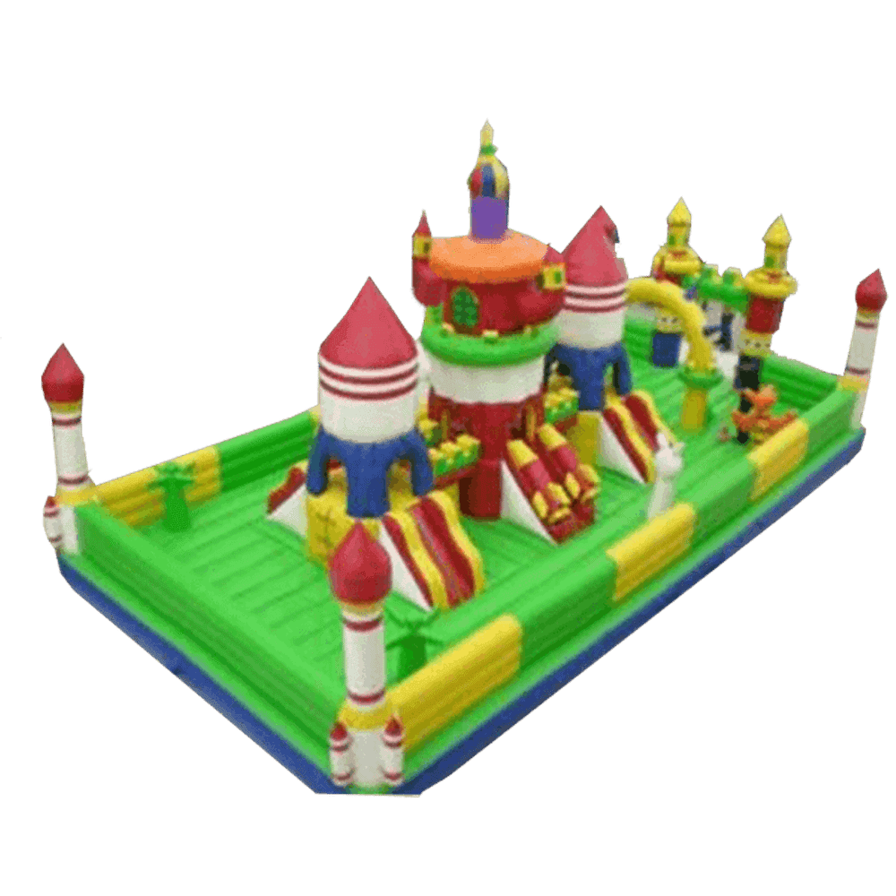 Коммерческий надувной батут "Зелёный замок"