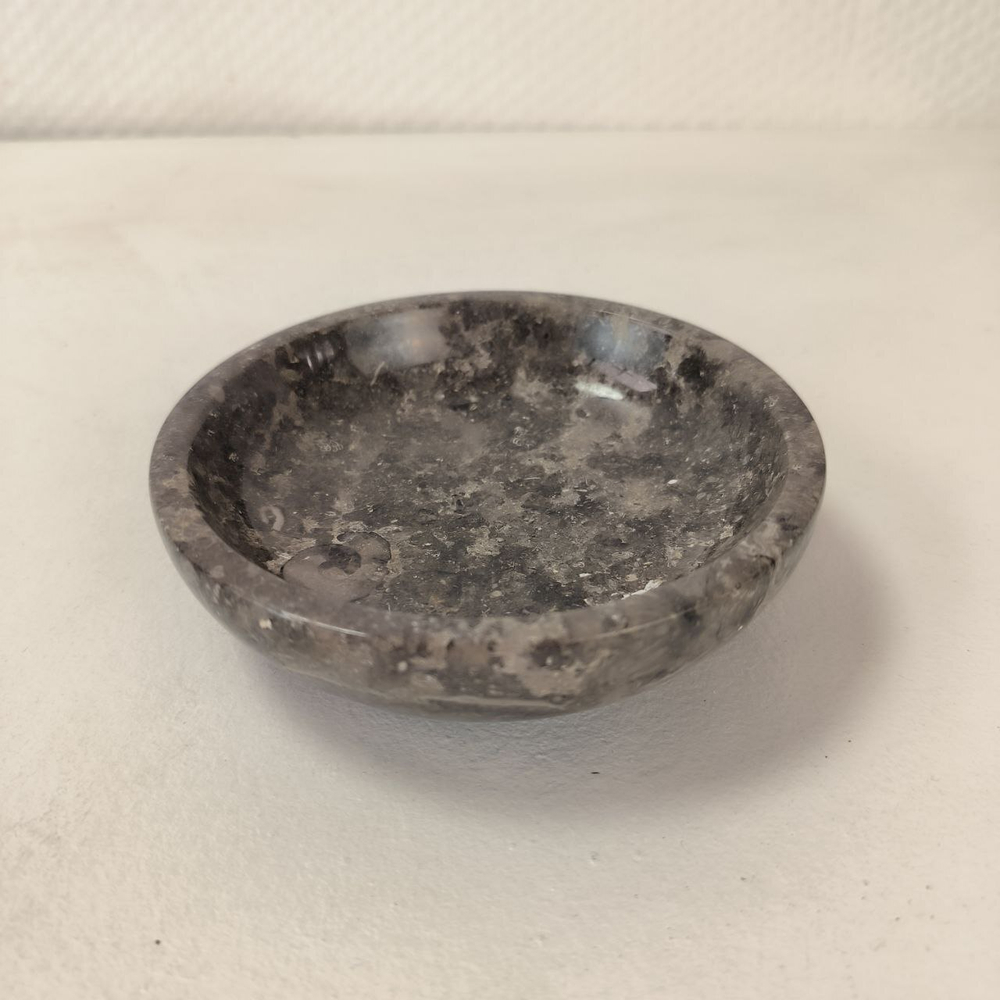 Мыльница из мрамора Grey MM-63755