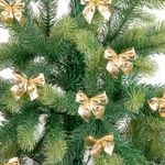 Украшение ёлочное "Бантики", КОМПЛЕКТ 12 шт., 5x5 см, европодвес, 3 цвета ассорти, ЗОЛОТАЯ СКАЗКА, 592153