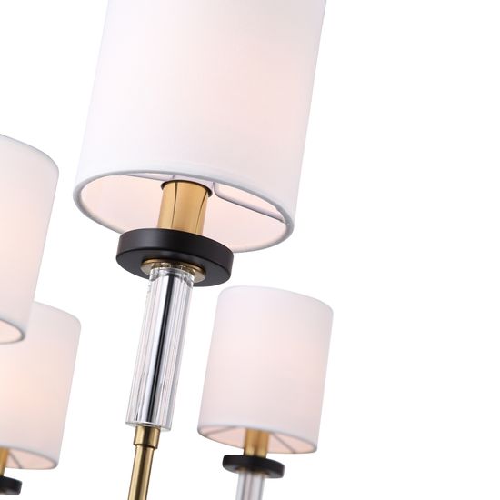 SL1404.303.10 Люстра подвесная ST-Luce Латунь/Прозрачный E14*10 40W VERITAS