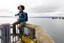 Термобутылка Klean Kanteen Rise Vac Classic Arch Loop 20oz (592 мл) Barely Blue