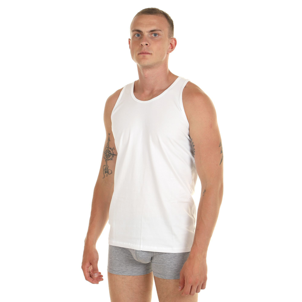 Мужская классическая майка (Размер: S) (Цвет: черный)